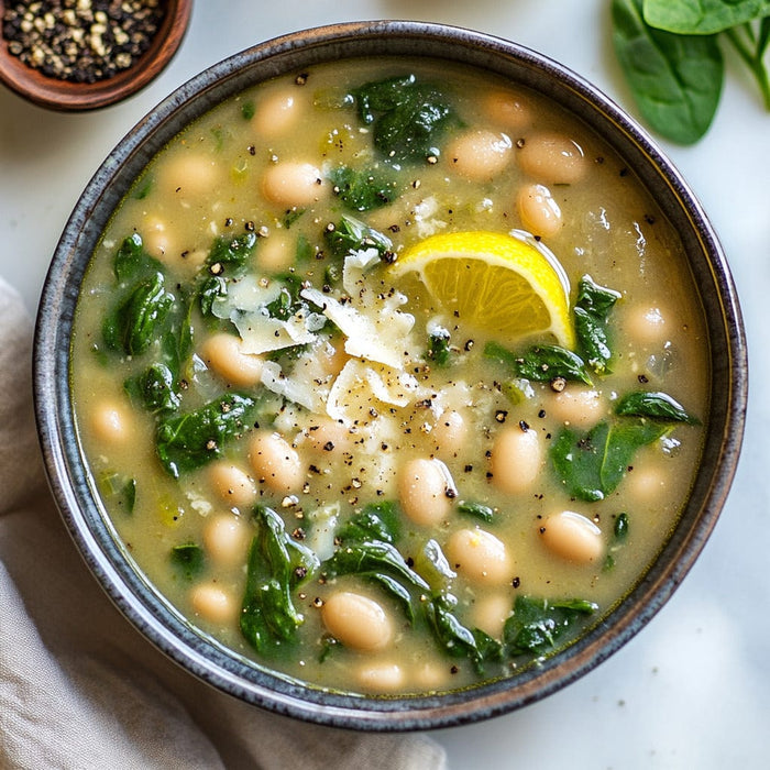 easyChef Pro Hearty Cannellini Bean and Spinach Soup