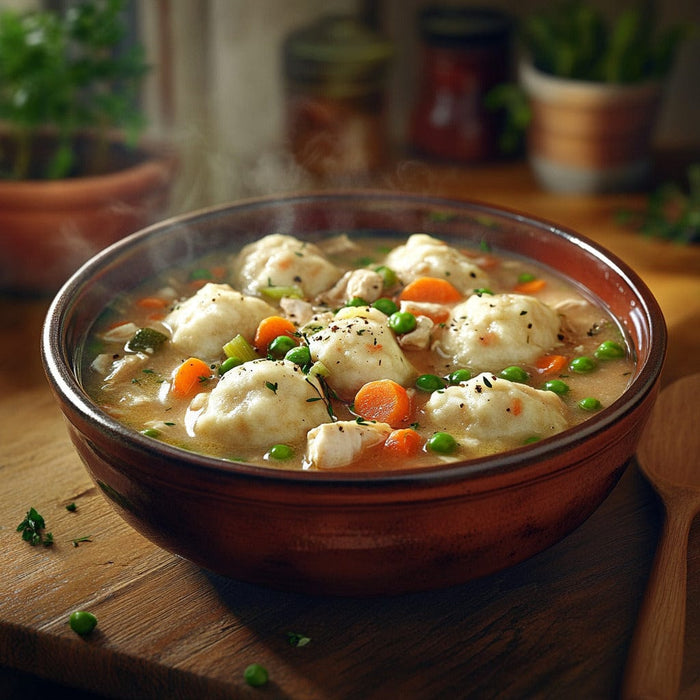 easyChef Pro Hearty Chicken and Dumplings with Garden Vegetables