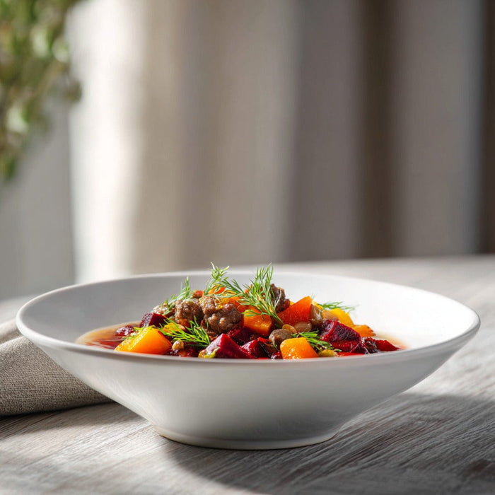 easyChef Pro Hearty Elk and Vegetable Soup with Mushroom Essence