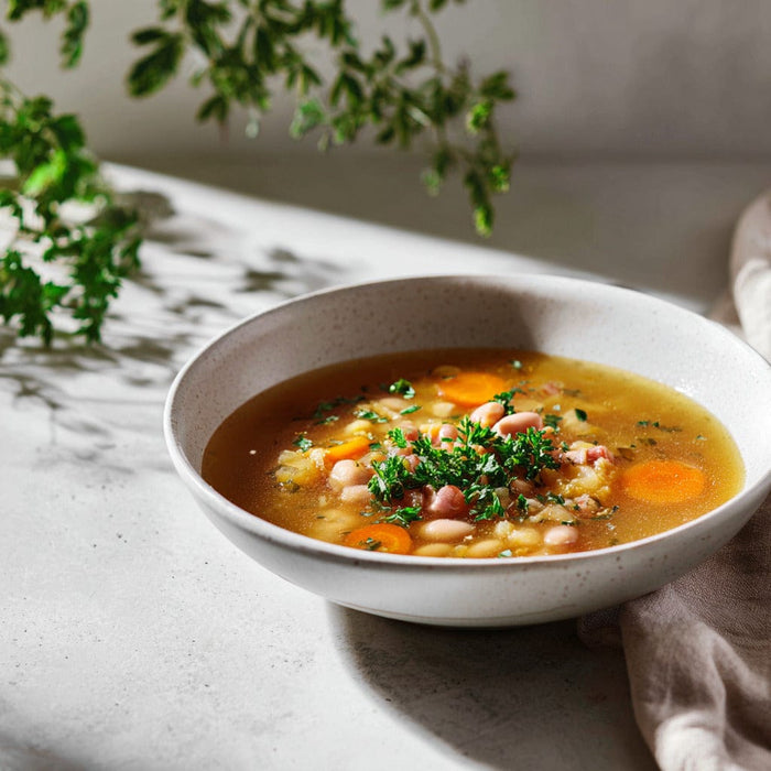 easyChef Pro Hearty Ham and Bean Soup with Caramelized Onions