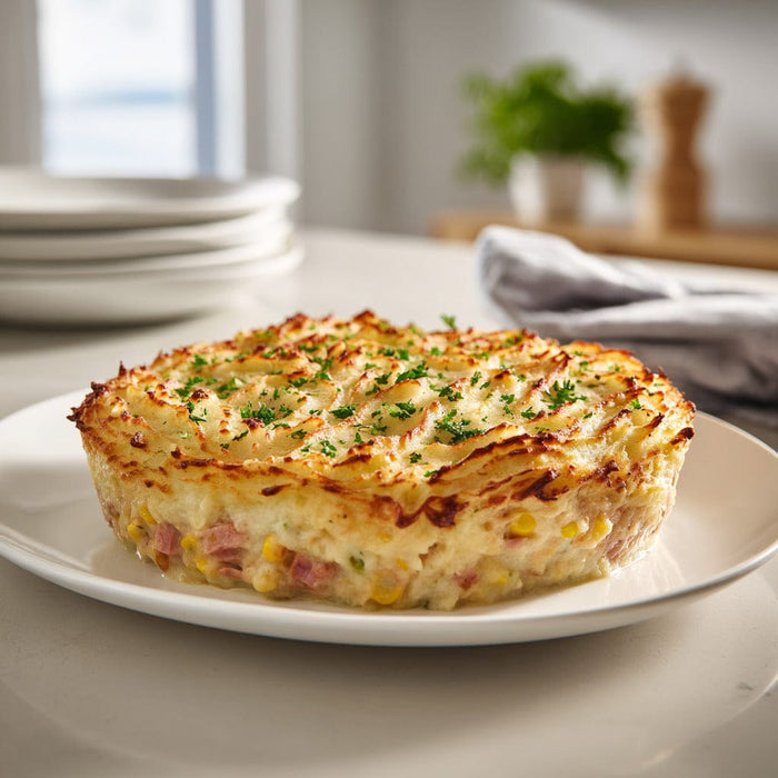 easyChef Pro Hearty Ham & Corn Shepherd's Pie with Golden Potato Topping