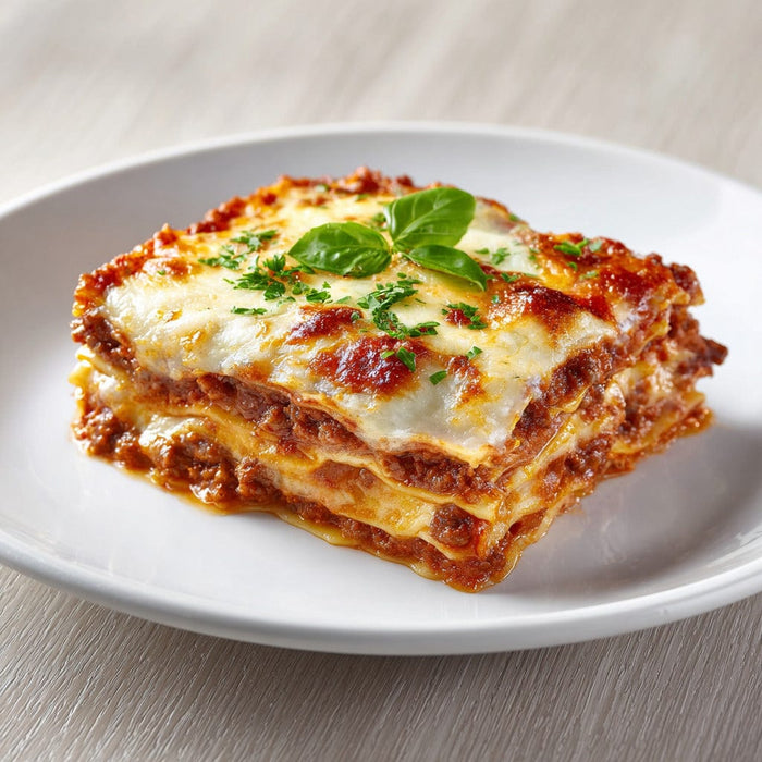 easyChef Pro Hearty Italian Sausage & Beef Lasagna with Herb-Infused Tomato Sauce