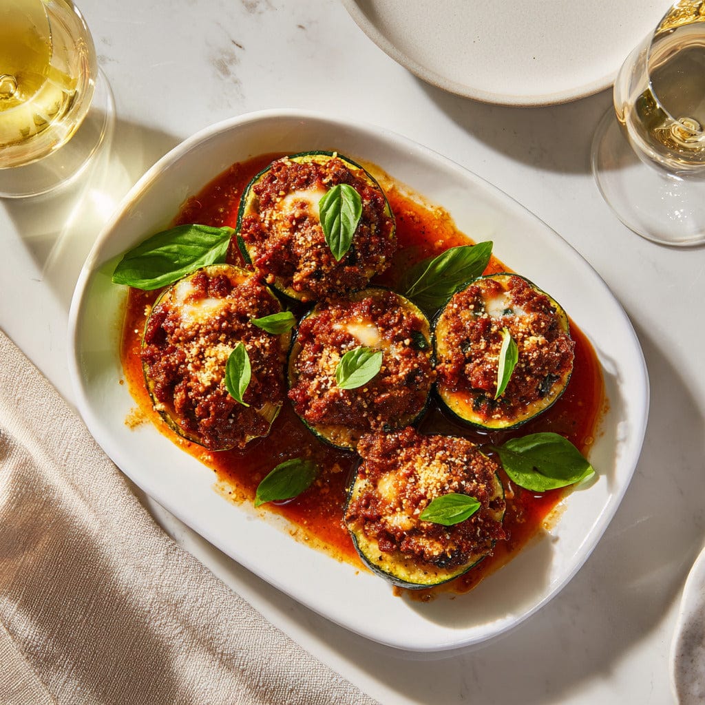 easyChef Pro Hearty Italian Zucchini Casserole with Sausage and Beef