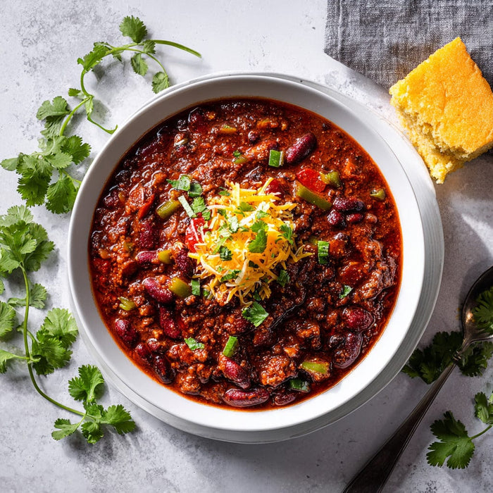 easyChef Pro Hearty Moose Chili with Slow-Cooked Beans and Peppers