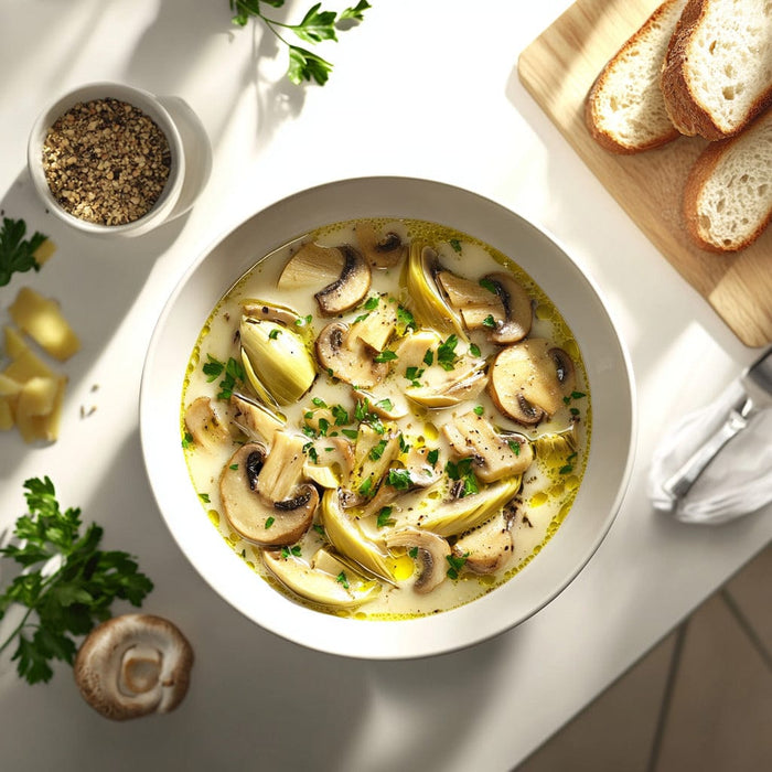 easyChef Pro Hearty Mushroom and Artichoke Comfort Soup