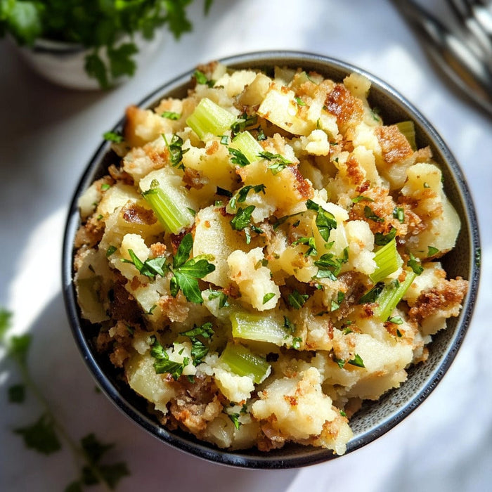 easyChef Pro Hearty Potato Stuffing with Celery and Onion