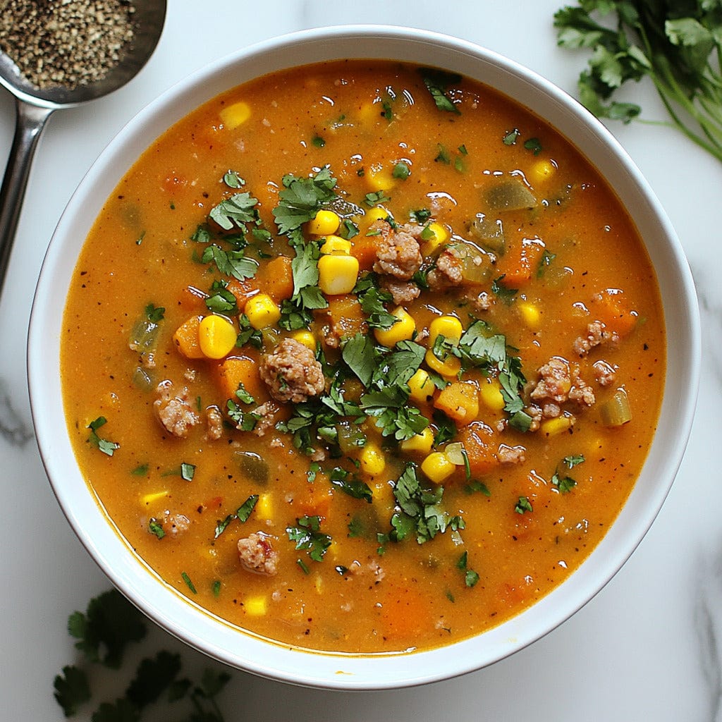 easyChef Pro Hearty Spicy Butternut Squash and Sausage Soup