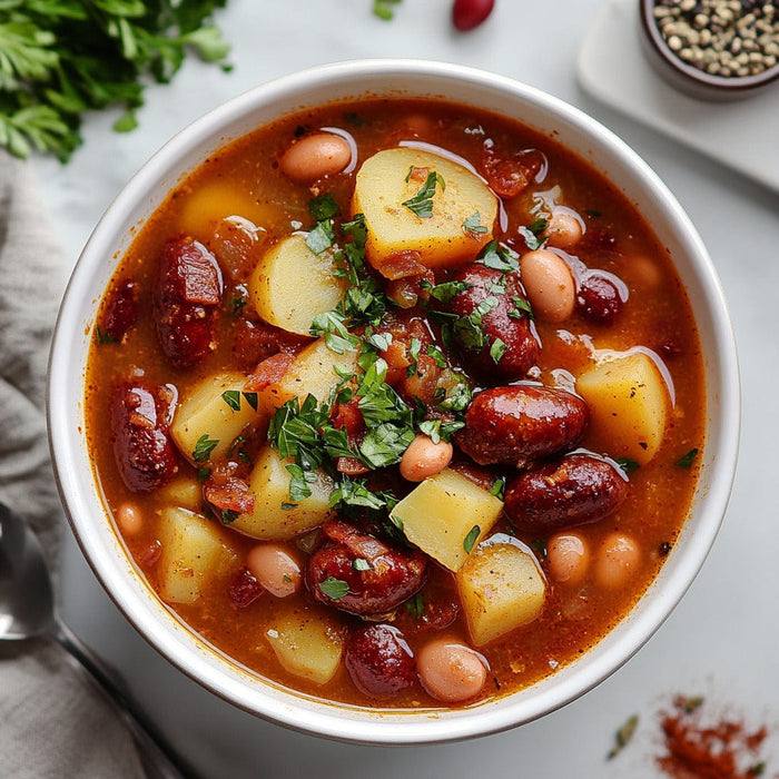 easyChef Pro Hearty Spicy Portuguese Sausage and Bean Soup