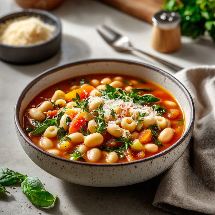 easyChef Pro Hearty Tomato Minestrone with Elbow Macaroni