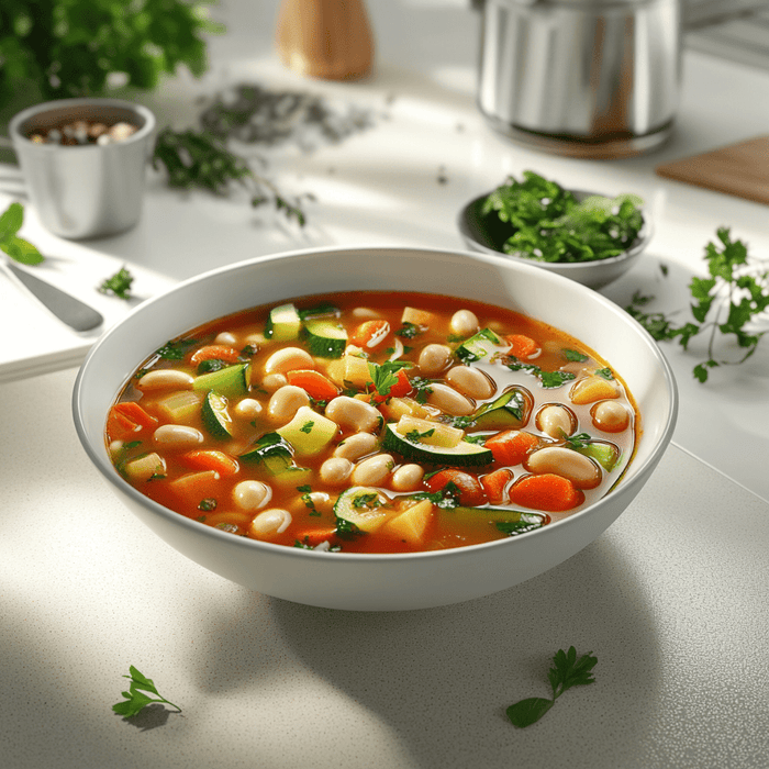 easyChef Pro Hearty Vegetarian Minestrone Soup
