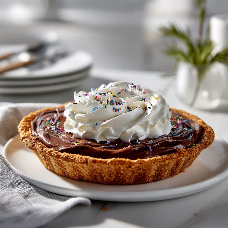 easyChef Pro Heavenly Chocolate Cream Pie with Whipped Topping and Graham Crust
