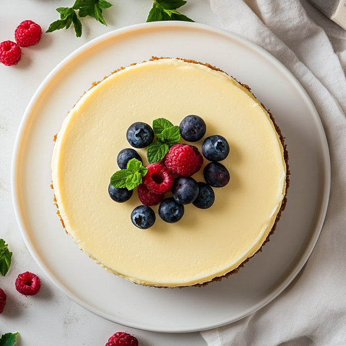 easyChef Pro Heavenly Lemon Ricotta Cheesecake with Sour Cream Glaze