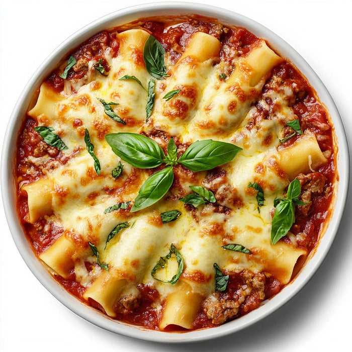 easyChef Pro Herb-Infused Beef Manicotti with Triple Cheese