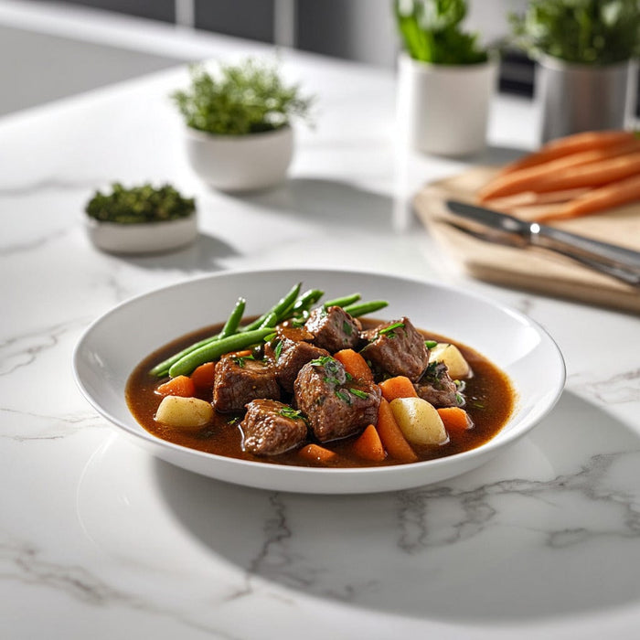 easyChef Pro Herb-Infused Beef Stew with Tender Vegetables