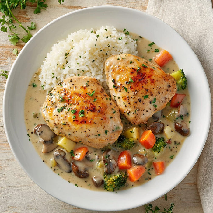easyChef Pro Herb-Infused Chicken and Rice Bake