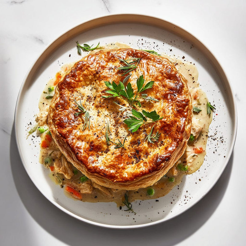 easyChef Pro Herb-Infused Chicken Pot Pie with Golden Sage Crust