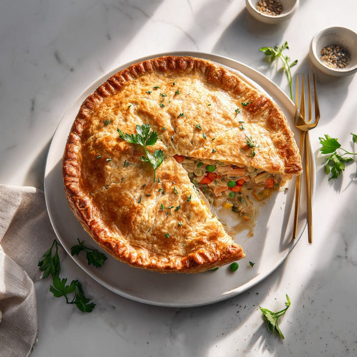 easyChef Pro Herb-Infused Chicken Pot Pie with Golden Sage Crust