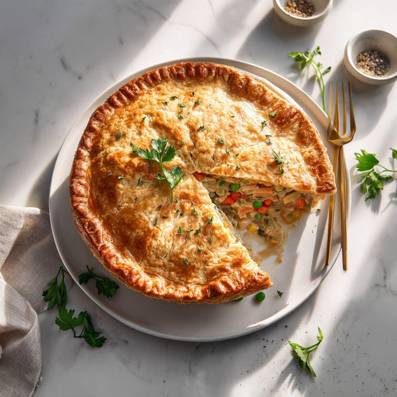 easyChef Pro Herb-Infused Chicken Pot Pie with Golden Sage Crust