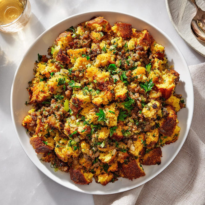 easyChef Pro Herb-Infused Cornbread and Sausage Stuffing