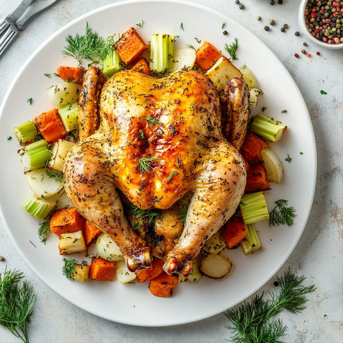 easyChef Pro Herb-Infused Matzo Chicken