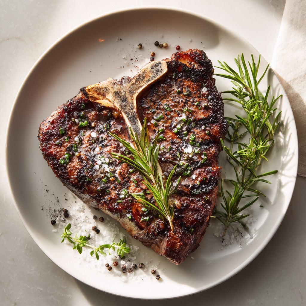 easyChef Pro Herb-Infused Porterhouse Steak with Grilled Perfection