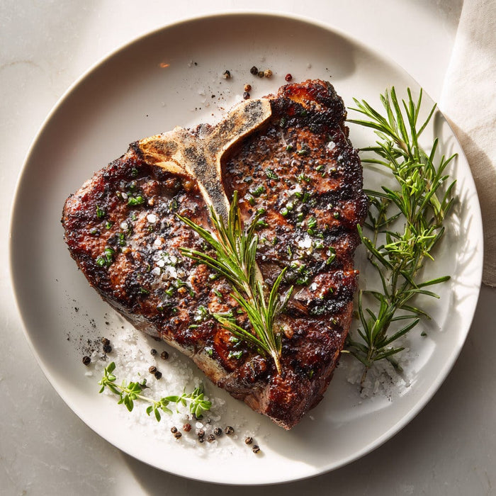 easyChef Pro Herb-Infused Porterhouse Steak with Grilled Perfection
