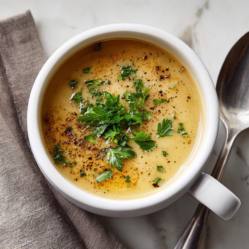 easyChef Pro Herb-Infused Potato and Onion Soup