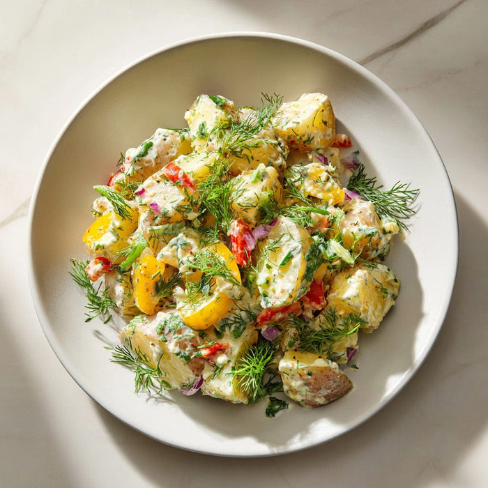easyChef Pro Herb-Infused Potato Salad with Tangy Mustard Dressing
