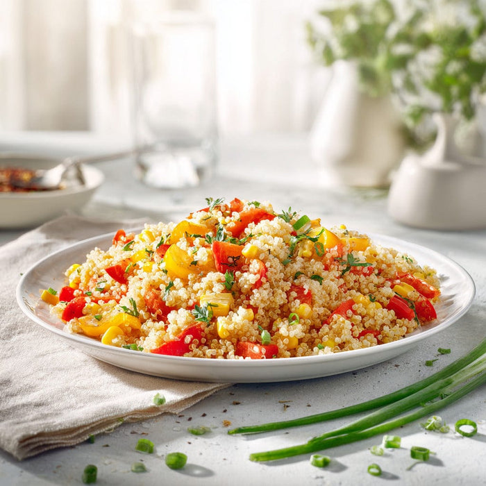 easyChef Pro Herb-Infused Quinoa with Colorful Sautéed Vegetables