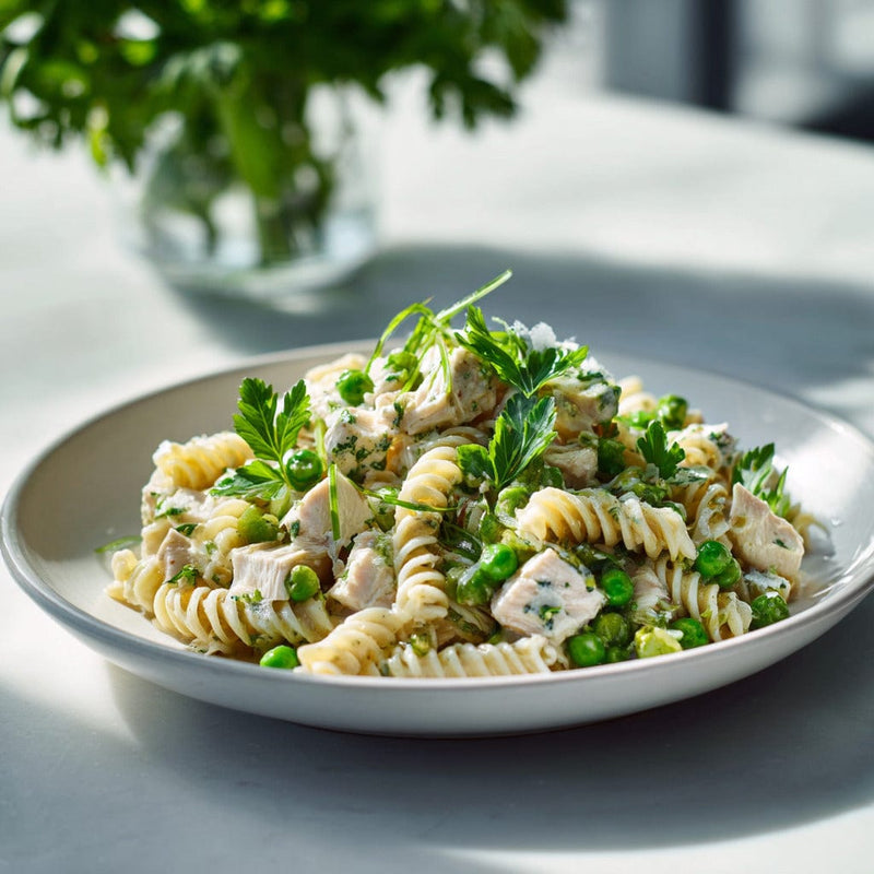 easyChef Pro Herb-Infused Rotini Chicken Salad with Parmesan Dressing