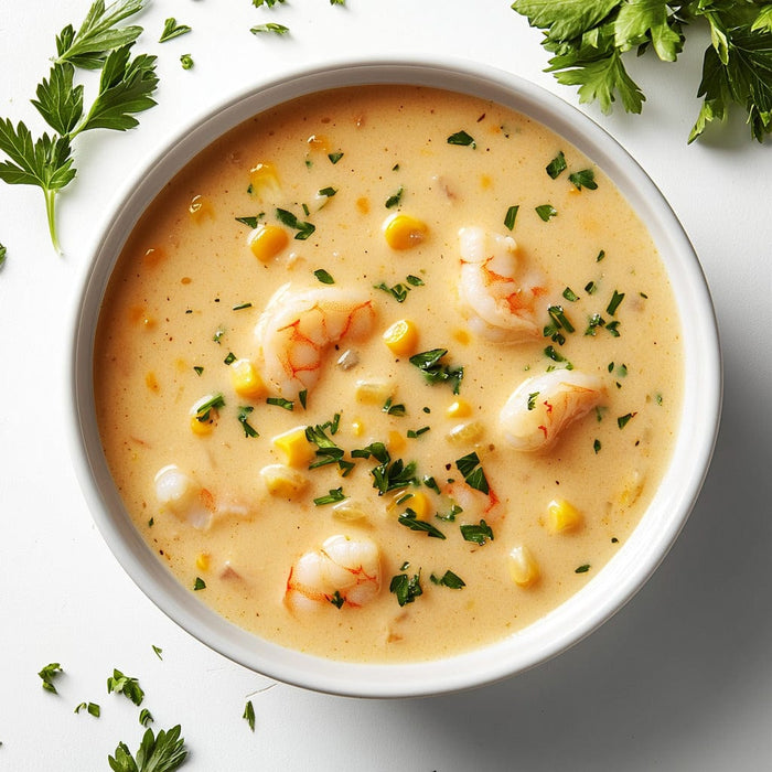 easyChef Pro Herb-Infused Shrimp and Corn Chowder