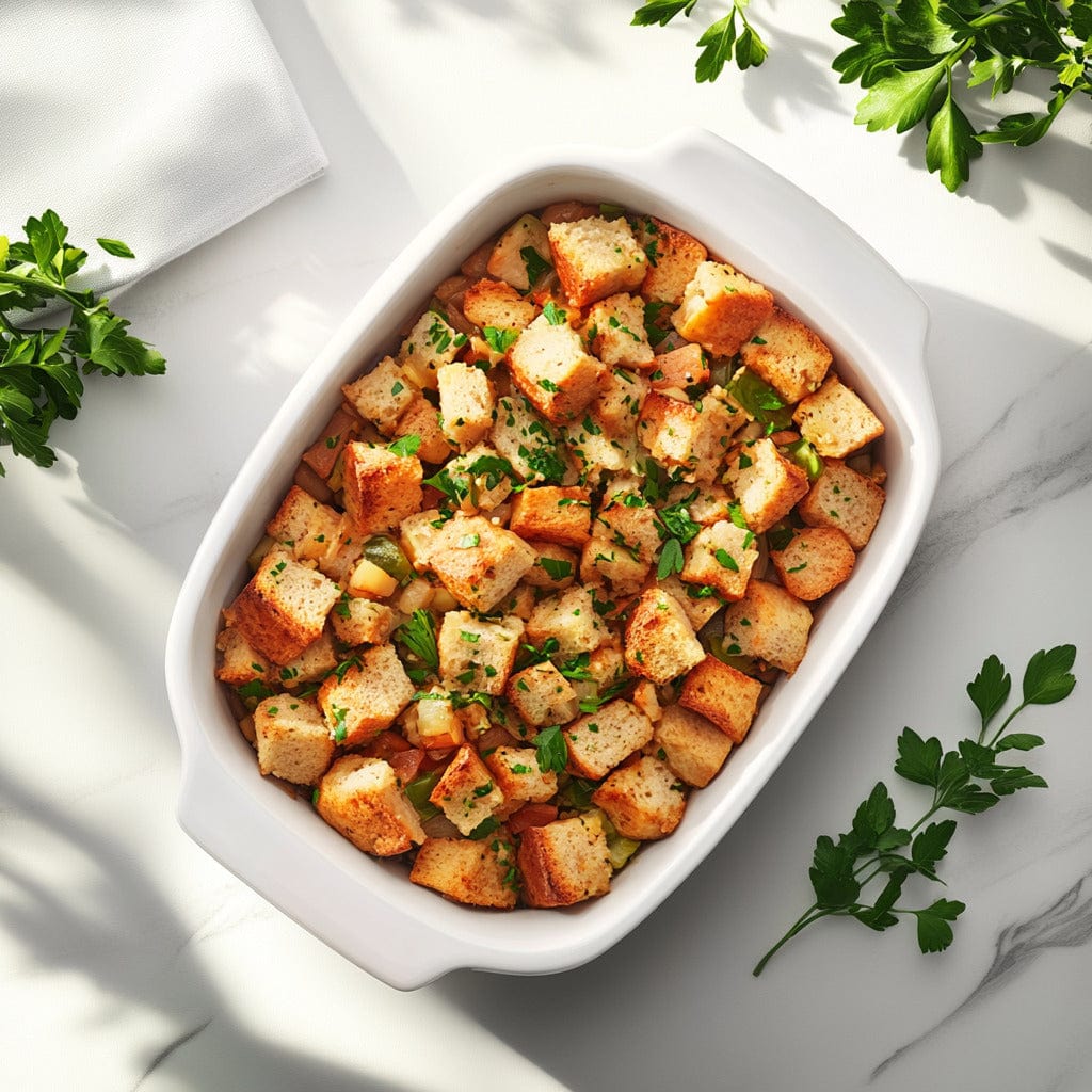 easyChef Pro Herb-Infused Sourdough Stuffing with Seasonal Vegetables