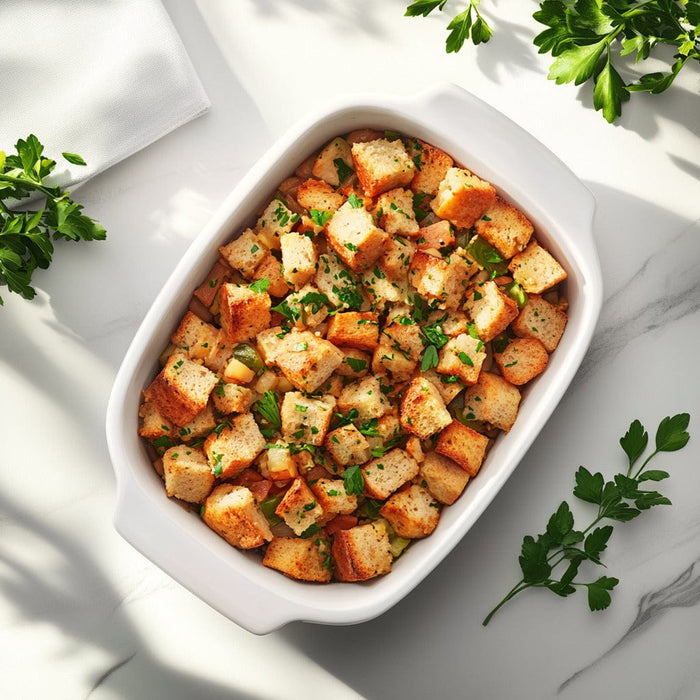 easyChef Pro Herb-Infused Sourdough Stuffing with Seasonal Vegetables