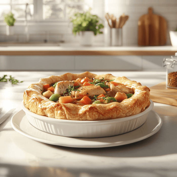 easyChef Pro Herb-Infused Turkey Pot Pie with Rich Gravy