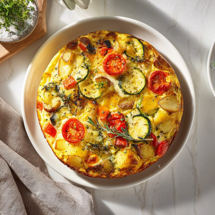 easyChef Pro Herb-Infused Vegetable & Cheese Frittata