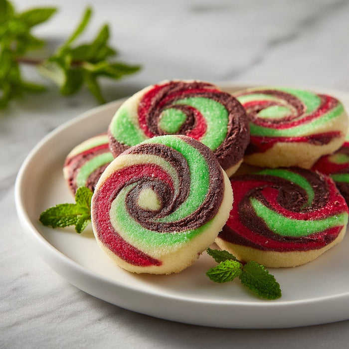 easyChef Pro Holiday Swirl Vanilla and Chocolate Pinwheel Cookies