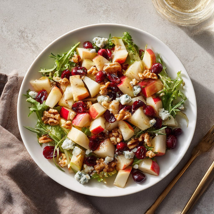 easyChef Pro Honey-Balsamic Apple and Cranberry Salad with Blue Cheese and Walnuts