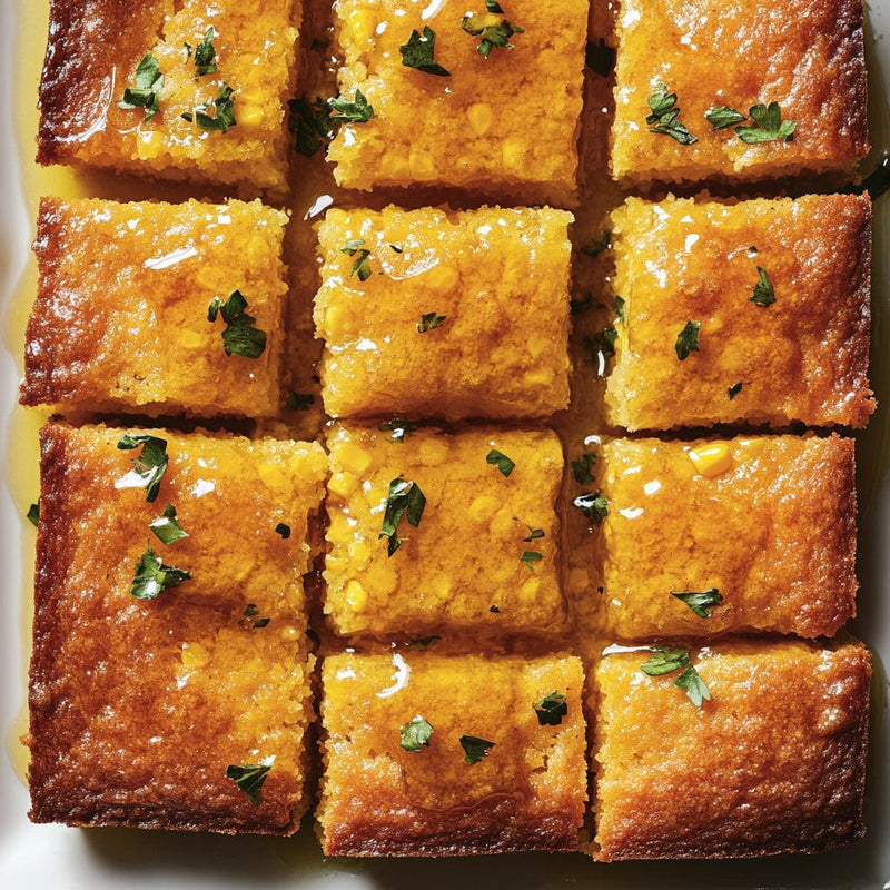 easyChef Pro Honey-Drizzled Sweet Cornbread with Buttery Crust