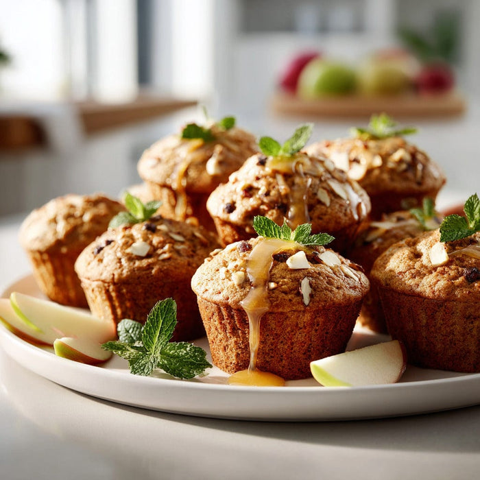 easyChef Pro Honey-Glazed Spiced Apple-Banana Bran Muffins