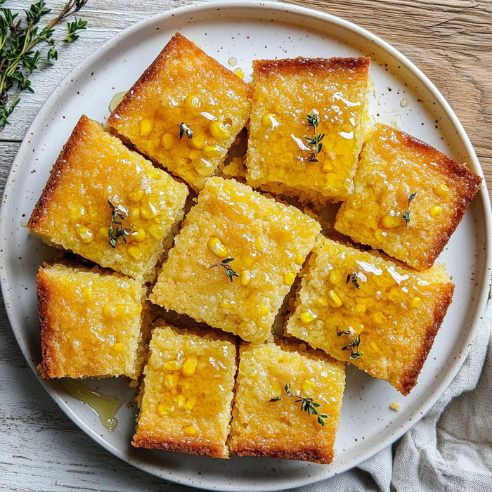 easyChef Pro Honey-Infused Buttery Cornbread with Sweet Corn Kernels