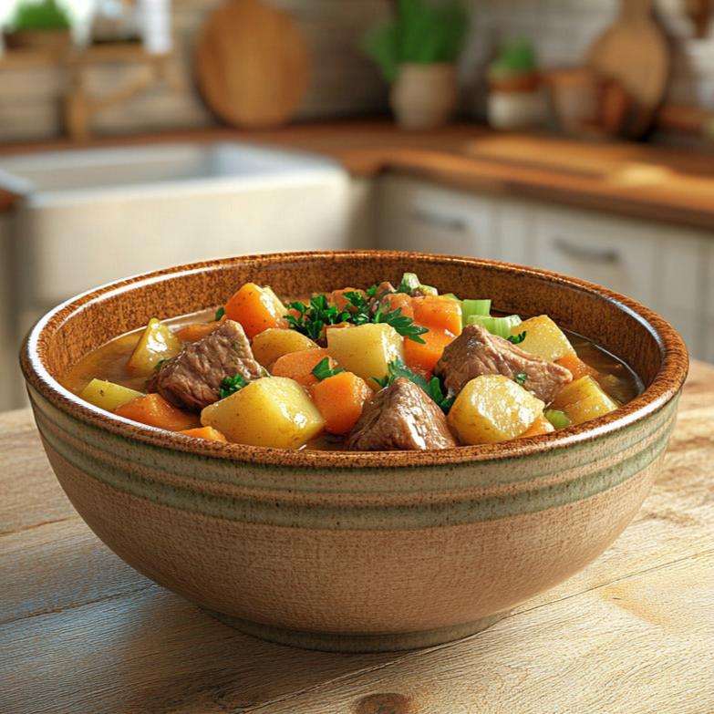 easyChef Pro Irish Lamb and Potato Stew