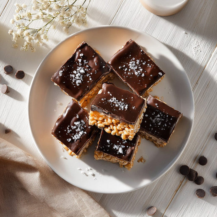 easyChef Pro Irresistible Peanut Butter Chocolate-Butterscotch Crispy Bars
