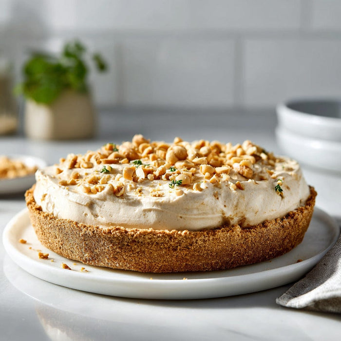 easyChef Pro Irresistible Peanut Butter Ice Cream Pie with Graham Cracker Crust