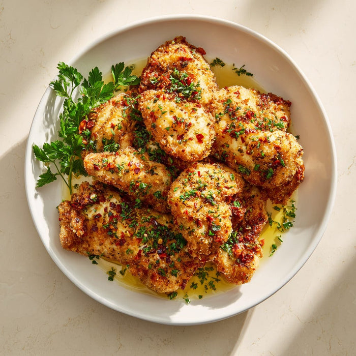 easyChef Pro Italian Herb-Crusted Fried Chicken