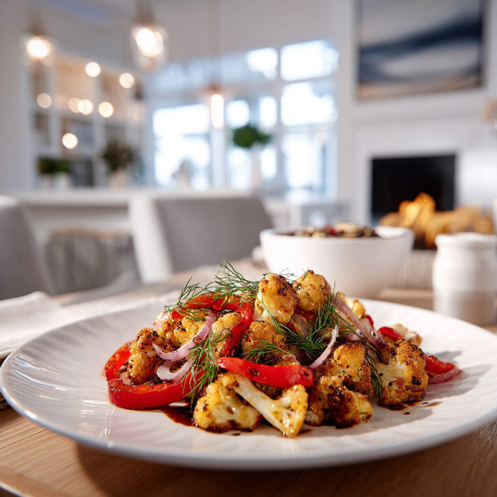 easyChef Pro Italian Roasted Cauliflower with Balsamic and Dill