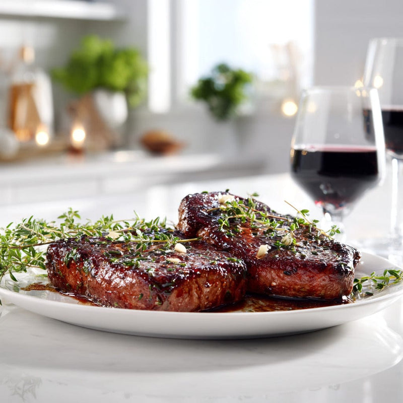 easyChef Pro Lemon Basil Pesto Grilled Flat Iron Steak