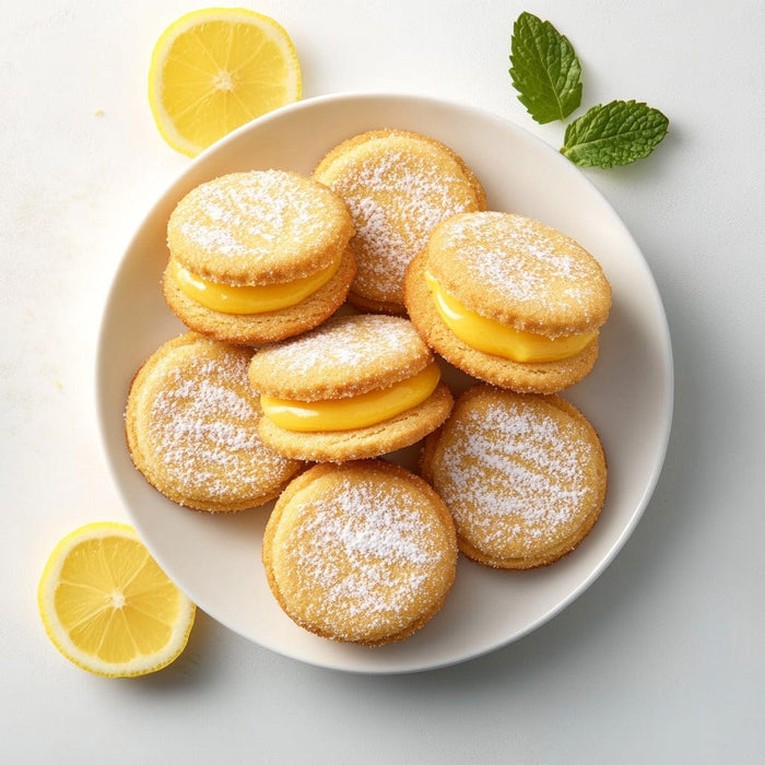 easyChef Pro Lemon Burst Shortbread Sandwich Cookies with Luscious Curd Filling
