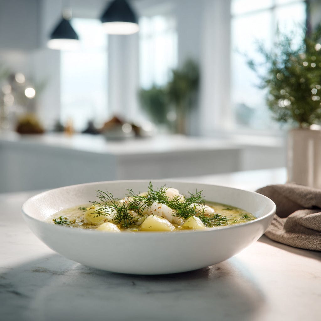 easyChef Pro Lemon-Dill Cod Ukha Soup