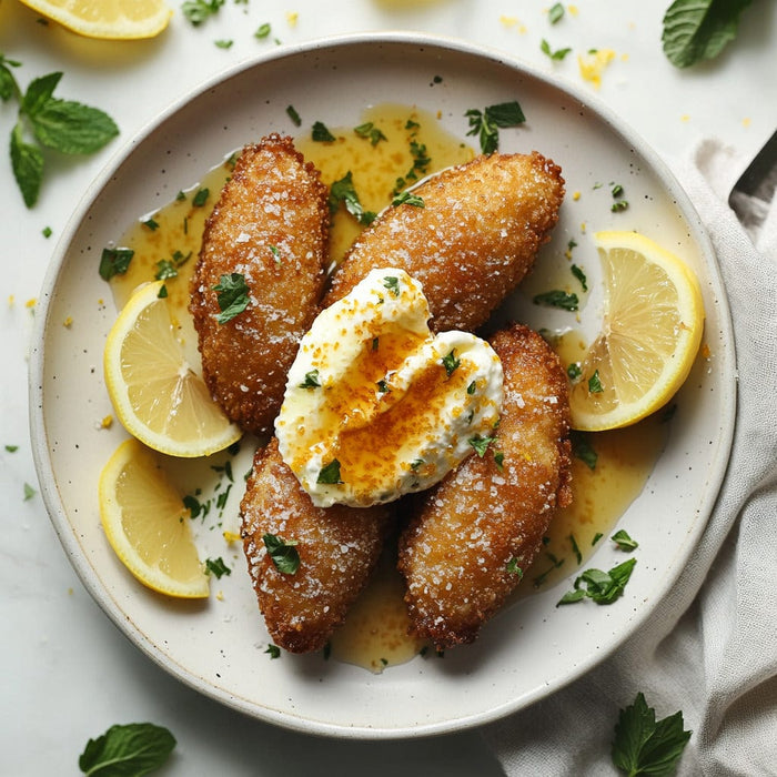 easyChef Pro Lemon-Drizzled Ricotta-Filled Fried Katayef
