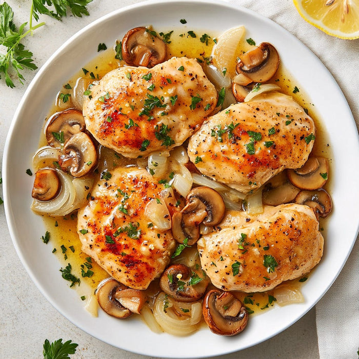 easyChef Pro Lemon Herb Mushroom Chicken Piccata